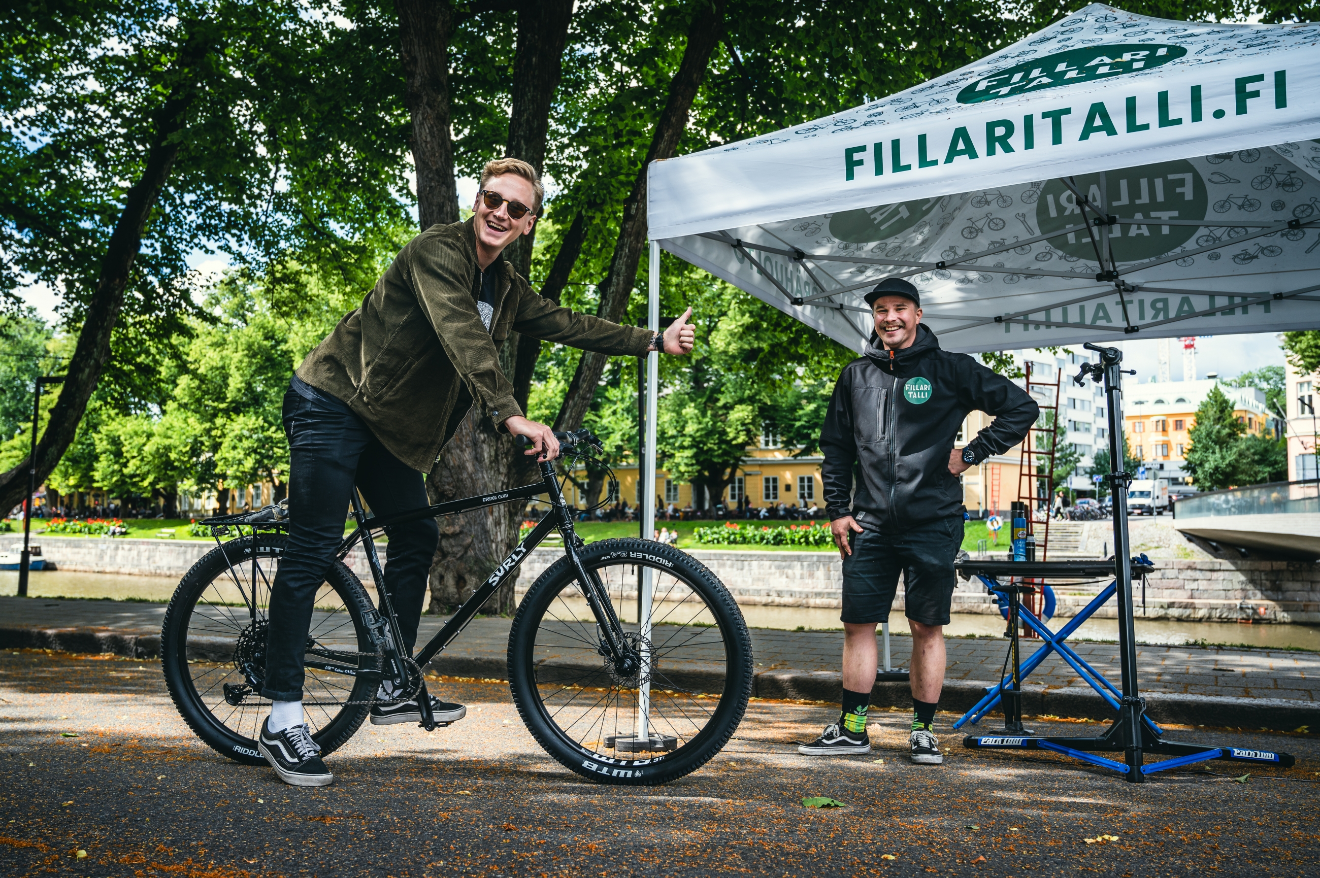 Popup-pyörähuolto Jussinaukiolla 10.4.